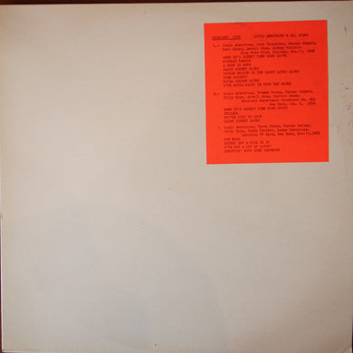 Louis Armstrong And His All-Stars : Untitled (LP, TP)