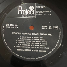 Carica l&#39;immagine nel visualizzatore di Gallery, Arnie Lawrence : You&#39;re Gonna Hear From Me (LP, Album)
