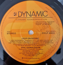 Carica l&#39;immagine nel visualizzatore di Gallery, Eric Donaldson : Keep On Riding (LP, Album)

