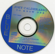 Carica l&#39;immagine nel visualizzatore di Gallery, Joey Calderazzo : To Know One (CD, Album)
