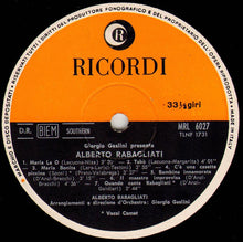 Carica l&#39;immagine nel visualizzatore di Gallery, Alberto Rabagliati, Giorgio Gaslini : Giorgio Gaslini Presenta Alberto Rabagliati (LP, Album, Mono)
