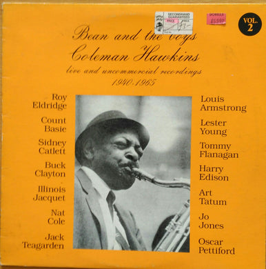 Coleman Hawkins : Bean And The Boys - Volume 2 (LP, Album, Mono)