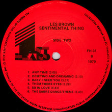 Carica l&#39;immagine nel visualizzatore di Gallery, Les Brown And His Band Of Renown : Sentimental Thing (LP)
