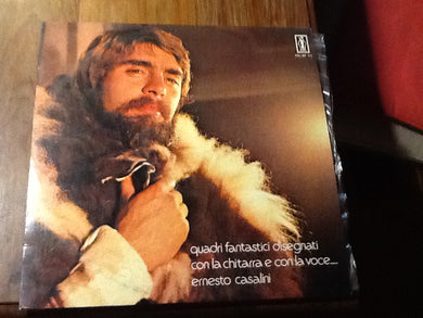Ernesto Casalini : Quadri Fantastici Disegnati Con La Chitarra e Con La Voce (LP, Album)