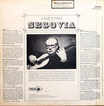 Carica l'immagine nel visualizzatore di Gallery, Andrés Segovia : Maestro Segovia (LP)
