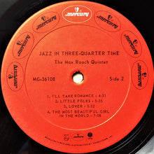 Carica l&#39;immagine nel visualizzatore di Gallery, Max Roach : Jazz In 3/4 Time (LP, Album, Mono, RE)
