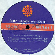 Carica l&#39;immagine nel visualizzatore di Gallery, Sadik Hakim : Sadik Hakim Plays Duke Ellington (LP, Album)
