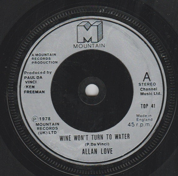 Allan Love : Wine Won't Turn To Water (7