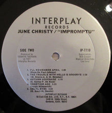 Carica l&#39;immagine nel visualizzatore di Gallery, June Christy : Impromptu (LP, Album)
