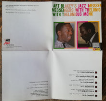 Carica l'immagine nel visualizzatore di Gallery, Art Blakey's Jazz Messengers* With Thelonious Monk : Art Blakey's Jazz Messengers With Thelonious Monk (CD, Album, RE, RM, RP)
