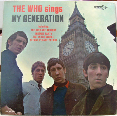 The Who : The Who Sings My Generation (LP, Album, Mono, Glo)
