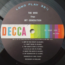 Carica l&#39;immagine nel visualizzatore di Gallery, The Who : The Who Sings My Generation (LP, Album, Mono, Glo)
