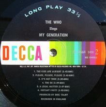 Carica l&#39;immagine nel visualizzatore di Gallery, The Who : The Who Sings My Generation (LP, Album, Mono, Glo)
