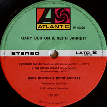Carica l&#39;immagine nel visualizzatore di Gallery, Gary Burton &amp; Keith Jarrett : Gary Burton &amp; Keith Jarrett (LP, Album, RE)
