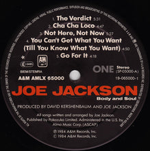 Carica l&#39;immagine nel visualizzatore di Gallery, Joe Jackson : Body And Soul (LP, Album)
