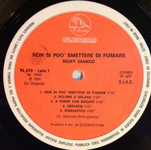 Carica l&#39;immagine nel visualizzatore di Gallery, Ricky Gianco : Non Si Può Smettere Di Fumare (LP, Album, RP)
