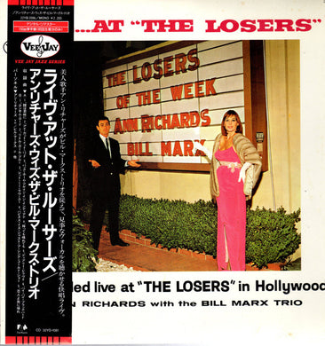 Ann Richards With The Bill Marx Trio : Live At The Losers (LP, RE, RM, OBI)