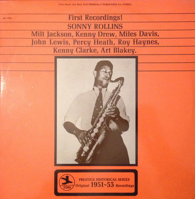 Sonny Rollins : First Recordings! (LP, Album)