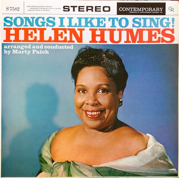 Helen Humes : Songs I Like To Sing! (LP, Album, RP)