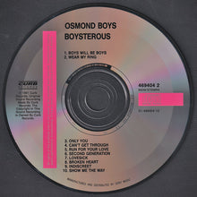 Carica l&#39;immagine nel visualizzatore di Gallery, Osmond Boys : Boysterous (CD, Album)
