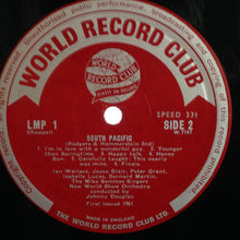 Carica l&#39;immagine nel visualizzatore di Gallery, Joyce Blair, Peter Grant (8), Isabelle Lucas, Bernard Martin, Ian Wallace (3) And Mike Sammes Singers With The New World Show Orchestra Conducted By Johnny Douglas : South Pacific (LP, Album, Mono, Club)
