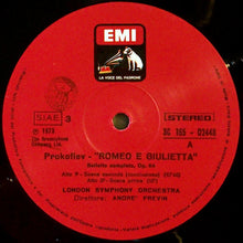 Carica l&#39;immagine nel visualizzatore di Gallery, Sergei Prokofiev, André Previn, London Symphony Orchestra : Romeo E Giulietta [Balletto Completo] (3xLP, RE)

