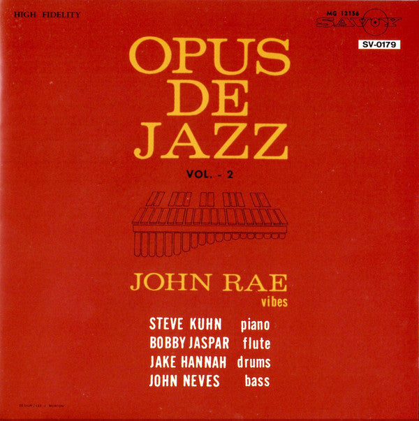 Johnny Rae : Opus De Jazz Vol. 2 (CD, Album, RE)