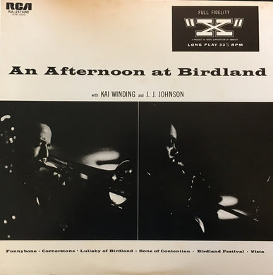 Kai Winding And J.J. Johnson : An Afternoon At Birdland (LP, Album, Mono, RE)