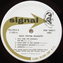 Carica l&#39;immagine nel visualizzatore di Gallery, The Cecil Payne Quartet : The Cecil Payne Quartet (LP, Album, Mono, RE)
