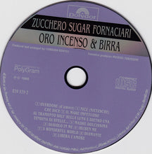 Carica l&#39;immagine nel visualizzatore di Gallery, Zucchero Sugar Fornaciari* : Oro Incenso &amp; Birra (CD, Album)
