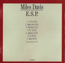 Carica l&#39;immagine nel visualizzatore di Gallery, Miles Davis : E.S.P. (CD, Album, RE, RM)
