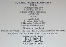 Carica l&#39;immagine nel visualizzatore di Gallery, Lou Reed : Coney Island Baby (LP, Album, RE, RM)
