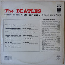 Carica l&#39;immagine nel visualizzatore di Gallery, The Beatles : Tutti Per Uno (A Hard Day&#39;s Night) (LP, Album, RE)
