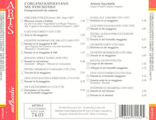 Carica l&#39;immagine nel visualizzatore di Gallery, Arturo Sacchetti : L&#39; Organo Napoletano Nel XVIII Secolo - Composizioni Da Camera (CD)
