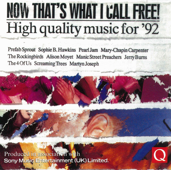 Various : Now That's What I Call Free! (High Quality Music for '92) (CD, Comp)
