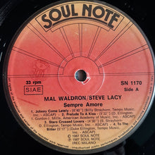 Carica l&#39;immagine nel visualizzatore di Gallery, Mal Waldron-Steve Lacy* : Sempre Amore (LP, Album)
