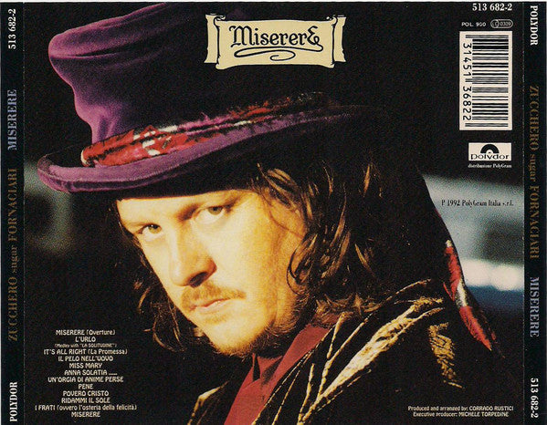 Buy Zucchero Sugar Fornaciari* : Miserere (CD