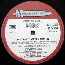 Carica l&#39;immagine nel visualizzatore di Gallery, Lionel Hampton And His Sextet : The Great Lionel Hampton (LP)
