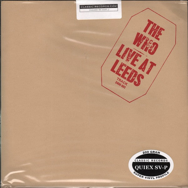 The Who : Live At Leeds (LP, Album, RE, 200)