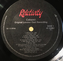 Carica l&#39;immagine nel visualizzatore di Gallery, &quot;Cabaret&quot; Original London Cast : Cabaret (LP, Promo, Gat)
