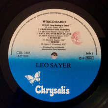 Carica l&#39;immagine nel visualizzatore di Gallery, Leo Sayer : World Radio (LP, Album)
