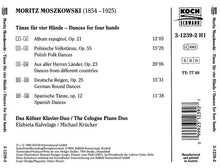 Carica l&#39;immagine nel visualizzatore di Gallery, Moritz Moszkowski, Kölner Klavier Duo : Dances For Four Hands (CD)
