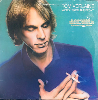 Tom Verlaine : Words From The Front (LP, Album, Los)
