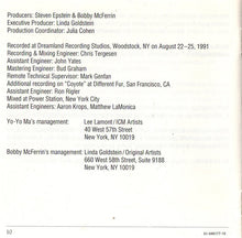 Carica l&#39;immagine nel visualizzatore di Gallery, Bobby McFerrin &amp; Yo-Yo Ma : Hush (CD, Album)
