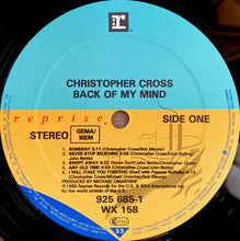 Carica l&#39;immagine nel visualizzatore di Gallery, Christopher Cross : Back Of My Mind (LP, Album)
