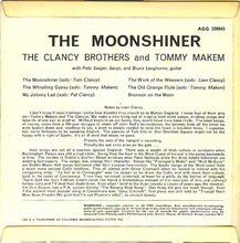 Carica l&#39;immagine nel visualizzatore di Gallery, The Clancy Brothers &amp; Tommy Makem : The Moonshiner (7&quot;, EP)
