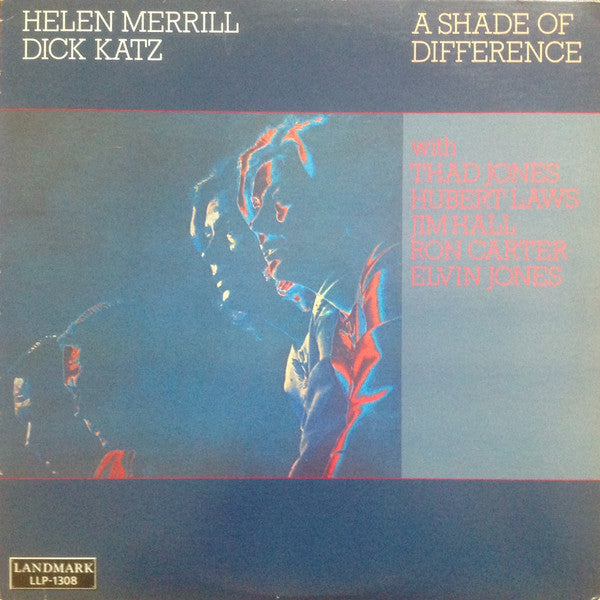 Helen Merrill / Dick Katz : A Shade Of Difference (LP, Album, RE, RM)