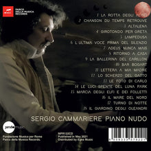 Carica l&#39;immagine nel visualizzatore di Gallery, Sergio Cammariere : Piano Nudo (CD, Album, Dig)
