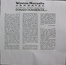 Carica l&#39;immagine nel visualizzatore di Gallery, Wynton Marsalis, Eastman Wind Ensemble, Donald Hunsberger : Carnaval (LP, Album)
