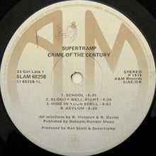 Carica l&#39;immagine nel visualizzatore di Gallery, Supertramp : Crime Of The Century (LP, Album, RE)
